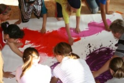 Malwerkstatt - Kunstprojekt mit Leipziger Kindern-1