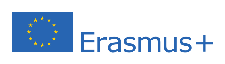 Das Logo von Erasmus Plus.
