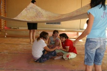 Malwerkstatt - Kunstprojekt mit Leipziger Kindern-4