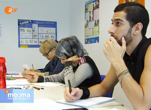„Integration und Arbeit für Flüchtlinge“: ZDF berichtet über Euro-Schulen Berlin -1