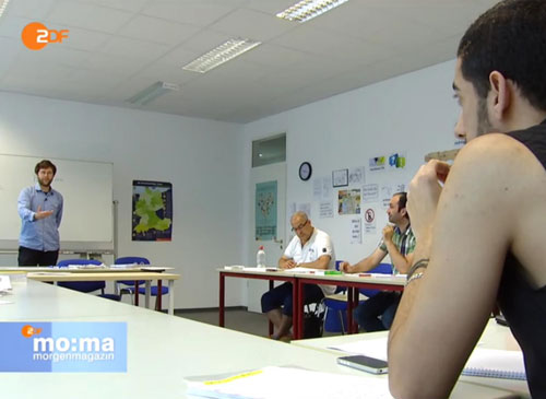 „Integration und Arbeit für Flüchtlinge“: ZDF berichtet über Euro-Schulen Berlin -2